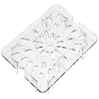 Cambro Clear Polycarbonate Drain Shelf for 1/2 Pans - Kitchen Food Storage Organizer