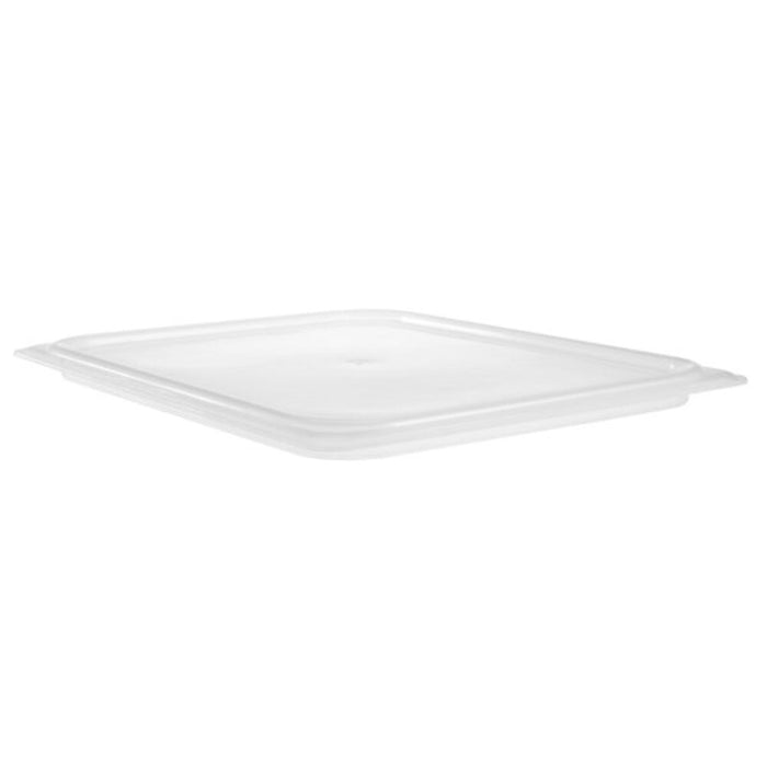 Cambro Polypropylene Translucent Snap On Seal Cover for 1/2 Size Food Pans - Durable Food Storage Lid