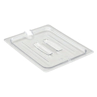 Cambro Clear Polycarbonate Lid with Notch for 1/9 Size Food Pans - Durable Restaurant Kitchen Supply