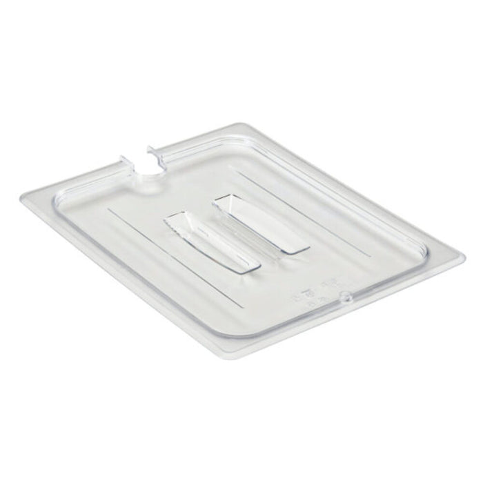 Cambro Clear Polycarbonate Lid with Notch for 1/9 Size Food Pans - Durable Restaurant Kitchen Supply