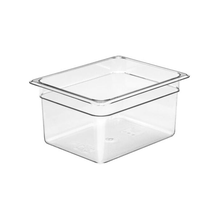 CAMBRO 1/2 Size Clear Polycarbonate Food Pan - 150mm Deep, GN Container