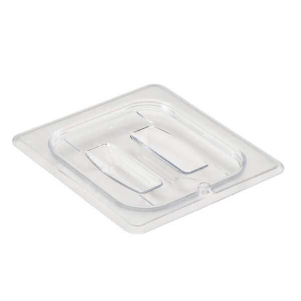 Cambro Polycarbonate Clear Lid - 1/6 Size Food Pan Lid w/ Handle - Durable Restaurant Food Storage