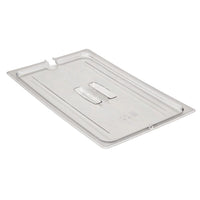 Cambro Polycarbonate Lid, Notched, Clear. 1/6 Size Food Pan Cover. Durable Commercial Kitchen Supply.
