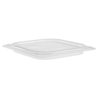 Cambro Polypropylene Translucent 1/6 Size Food Pan Lid - Snap On Seal Cover