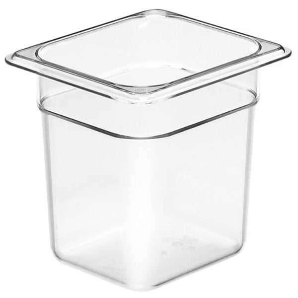CAMBRO Gn Foodpan 1/6 Polycarbonate Clear 150Mm D - INS4150-C