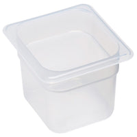 Translucent Polypropylene GN 1/6 Food Pan - Clear Kitchen Food Storage Container