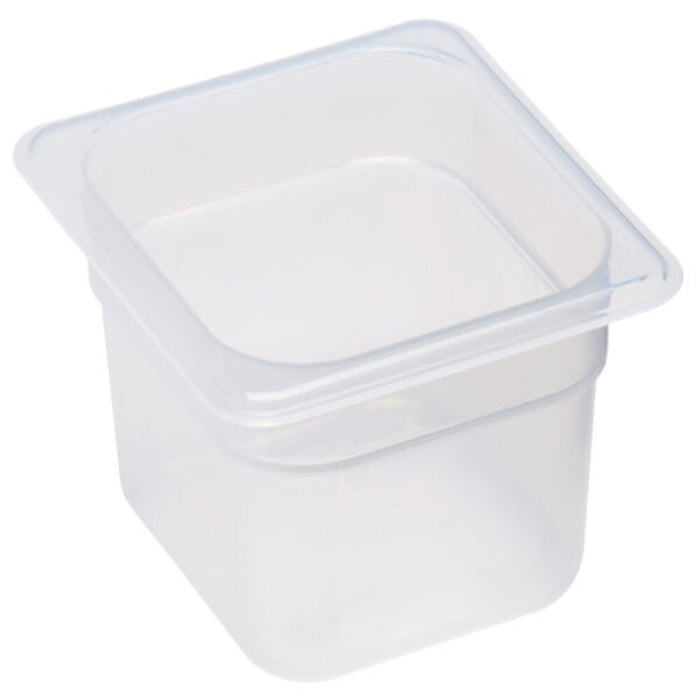 Translucent Polypropylene GN 1/6 Food Pan - Clear Kitchen Food Storage Container
