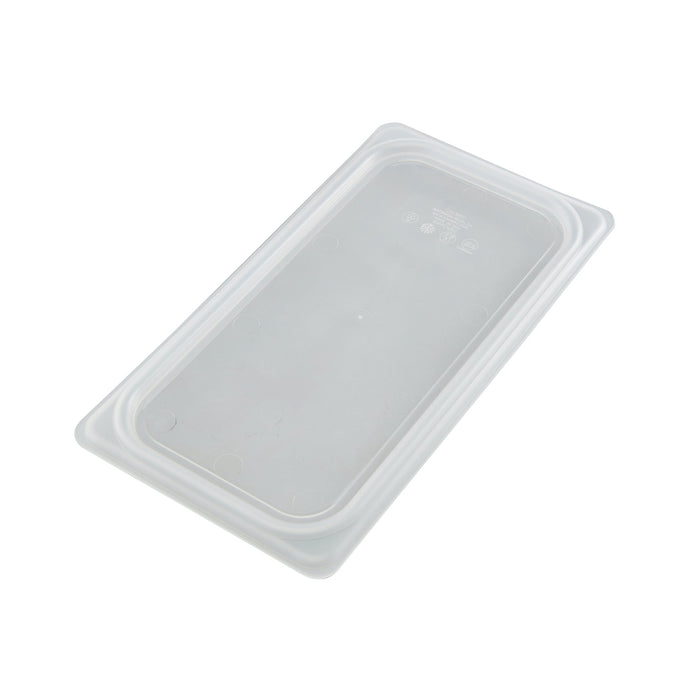 CAMBRO Polypropylene Translucent Snap On Seal Cover for 1/3 Size Food Pan Lid INT4004-C | Food Storage