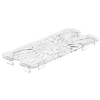 Cambro Polycarbonate Clear Drain Shelf for 1/3 Food Pans - Restaurant Kitchen Supply