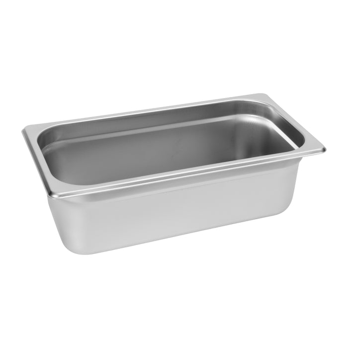 Stainless Steel Third Size Steam Table Pan - 1/3 Gastronorm Pan 100mm Deep