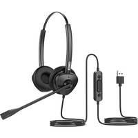Fanvil Duo USB Headset | Stereo Headphones with Microphone for Clear Communication