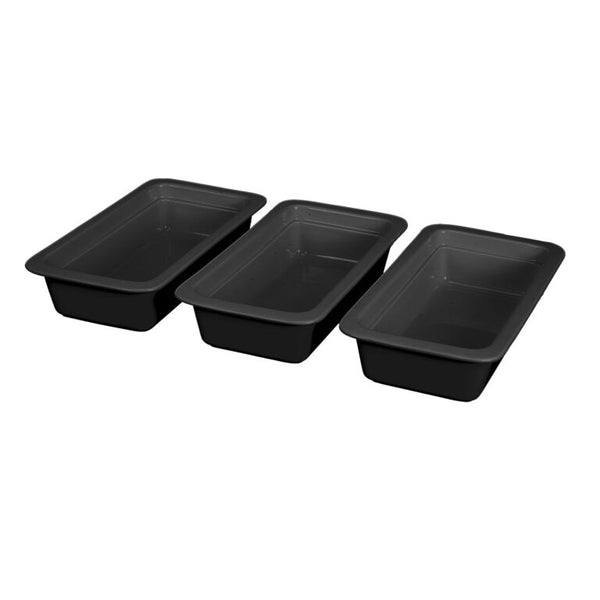 INSERT THIRD PORCELAIN - GN1/3 X 65MM - BLACK - ITP2065