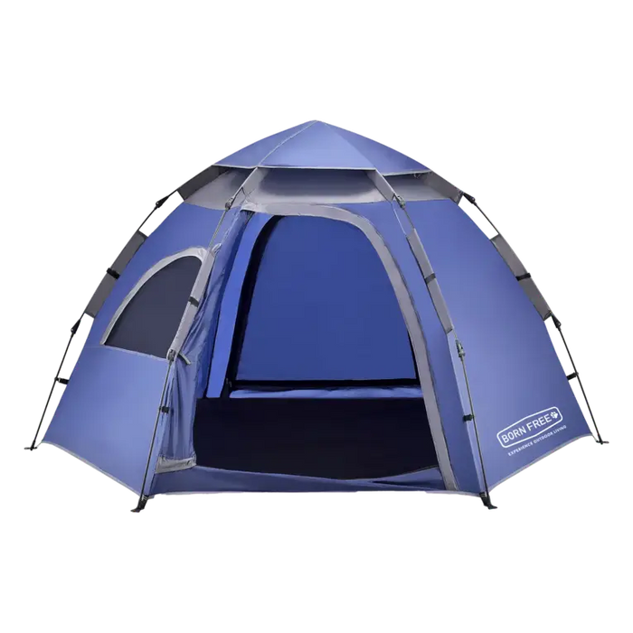 Blue Camping Tent Pop Up | Born Free Tent for Outdoor Adventures | Easy Setup Shelter