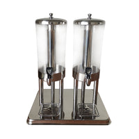 GLOBAL Juice Dispenser Double Contempory 6Lt X 2 - JDS7002