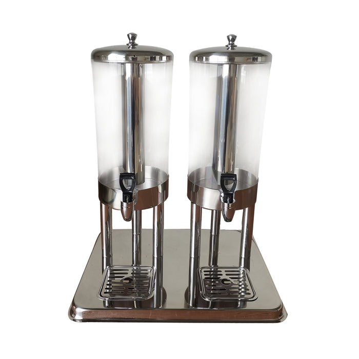 GLOBAL Juice Dispenser Double Contempory 6Lt X 2 - JDS7002