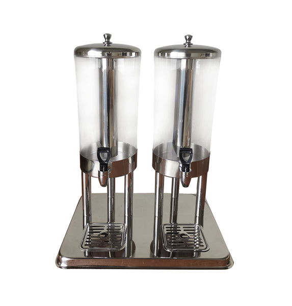GLOBAL Juice Dispenser Double Contempory 6Lt X 2 - JDS7002