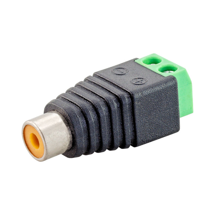 RCA FEMALE CONNECTOR (JR-R60-1) - ADA-RCA-F-SCREW-TERM