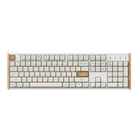Keychron K10 HE Special Edition Full-size Hot-Swap Gateron Dbl-Rail Nebula Switch RGB Wireless Keyboard - White (Wood + Al) Keychron