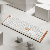 Keychron K10 HE Special Edition Full-size Hot-Swap Gateron Dbl-Rail Nebula Switch RGB Wireless Keyboard - White (Wood + Al) Keychron
