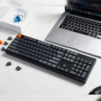 Keychron K10 QMK Full-size RGB Wireless Custom Mechanical Keyboard V.2 (Super RED Switch) – Black-K10X-H1
