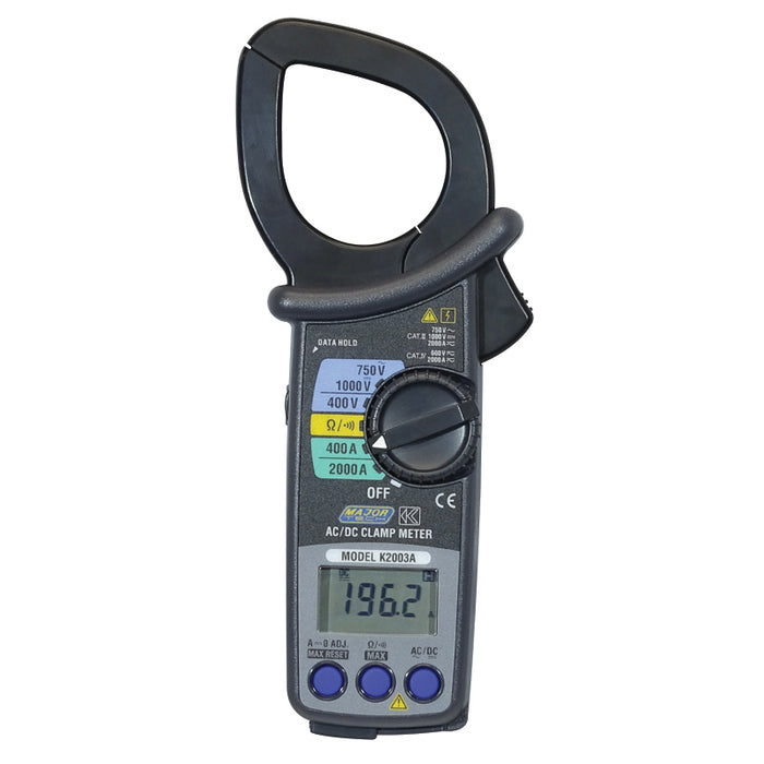 Major Tech 2000A Professional AC/DC Clamp Meter | K2003A - image 1