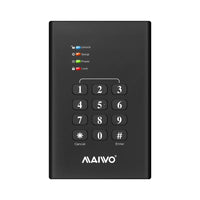 MAIWO USB3.0 2.5INCH KEYPAD ENCRYP ENCL (K2568KPA) - CAS-K2568KPA