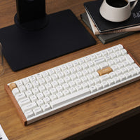 Keychron K4 HE 96% Magnetic Switch Hot-Swap RGB Wireless Keyboard – White (Wood + Aluminium)-K4H-Q1