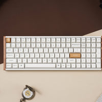 Keychron K4 HE 96% Magnetic Switch Hot-Swap RGB Wireless Keyboard – White (Wood + Aluminium)-K4H-Q1