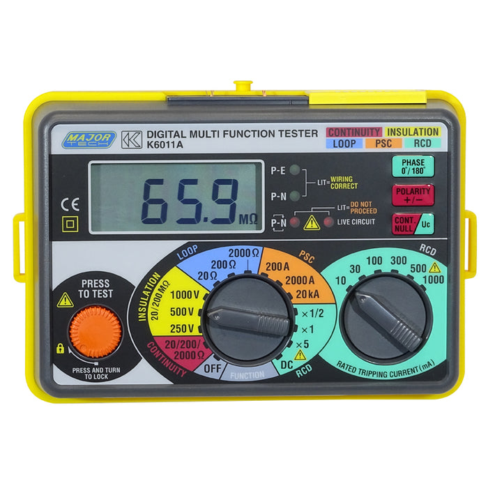 Major Tech Multifunction Installation Tester, CAT III 300V K6011