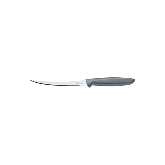 Tramontina Tomato Knife - 5-inch Blade, Grey Handle | Stainless Steel Kitchen Tool