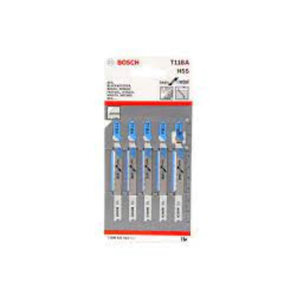 Kennedy T118A Metal Jigsaw Blades (5-Pack). T-Shank Blades for Metal Cutting. Durable HSS Blades. KBE2405010A