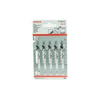 Bosch T101D Jigsaw Blades 5-Pack: Wood Cutting T-Shank Blades for Clean Cuts
