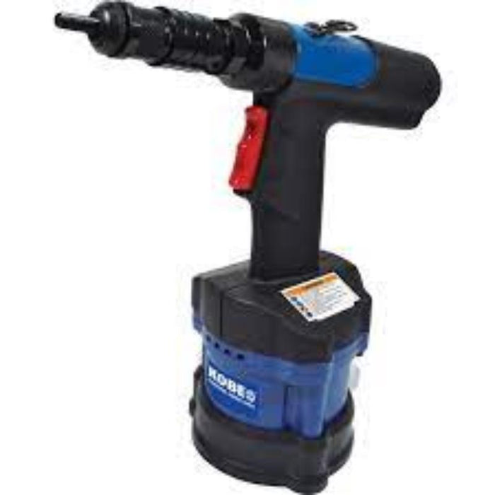 KOBE RED LINE AIR RIVET NUT TOOL: Heavy-duty pneumatic riveter for industrial fastening.