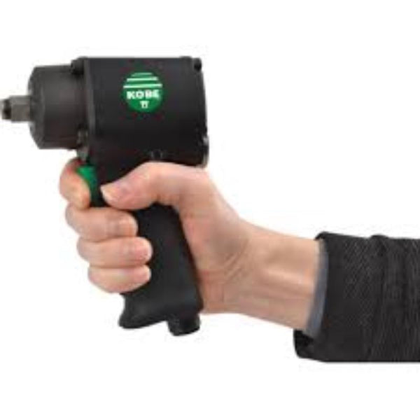 KOBE Stubby Impact Wrench - 1/2\" Twin Hammer by chavda.com: Compact, Powerful Air Tool for Mechanics
