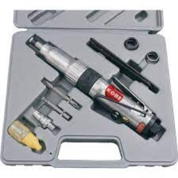 KOBE RED LINE Air Screwdriver Kit: 1/4" Straight Pneumatic Tool Set for Automotive and Industrial Applications
