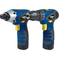 KENNEDY 12V Cordless Drill Driver Twin Pack - Includes Impact Driver & Drill/Driver with 2 Batteries. Power Tool Set.