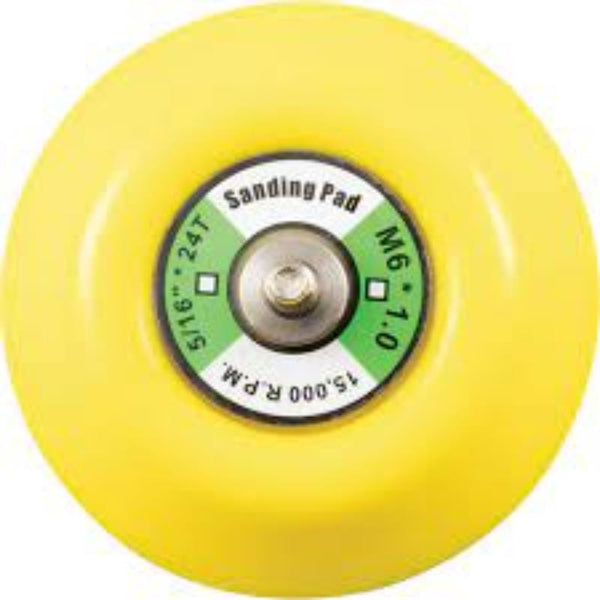 KOBE RED LINE 75mm Sanding Pad: Flexible Hook-N-Loop Backing Pad, M6X1 Mount. For sanding & polishing applications.