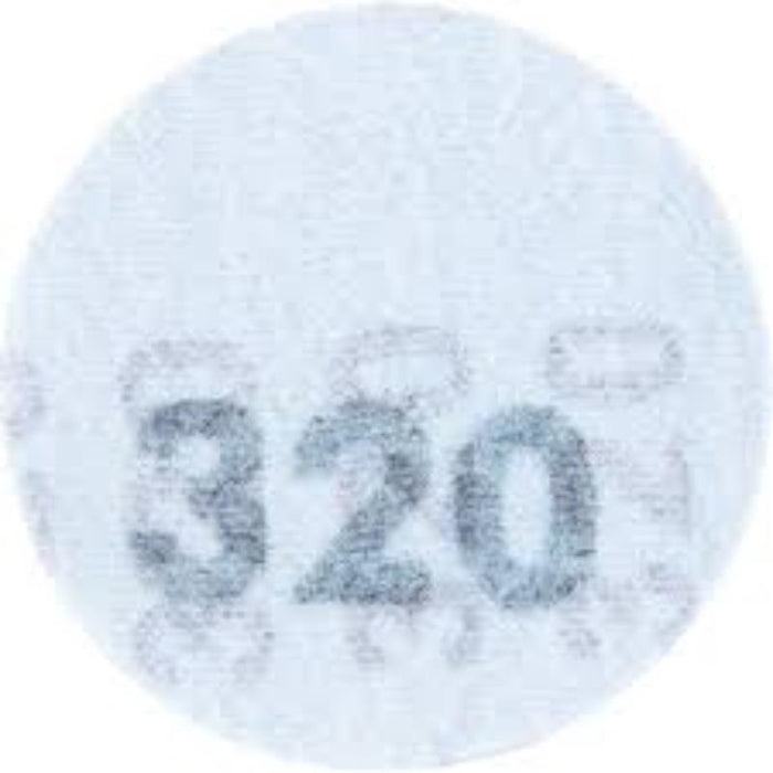 KOBE RED LINE 75mm P320 Sanding Discs - 3 inch Hook & Loop Sandpaper - Pack of 25