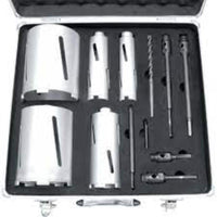 KOBE RED LINE Diamond Core Drill Set 12-PCE - Professional Hole Saw Kit | chavda.com