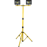KOBE RED LINE 20W LED Twin Head Work Light - 1400LM, 240V | Bright Portable Tripod Worklight for Construction, DIY, and Job Sites
