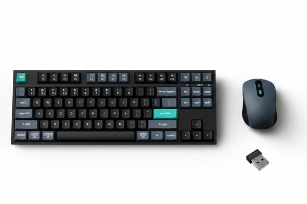 Keychron B33 80% TKL Wireless Keyboard and Mouse Combo – Black/Green-KCBD1