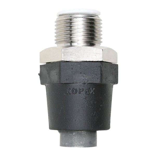 Kopex 20mm Black Convoluted Flex Connector - Flexible Conduit Fitting for Electrical Wiring & Cable Protection