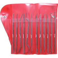 KENNEDY Riffler File Set, 12 Piece Cut 2 - Precision Metalworking Files for Detail Work