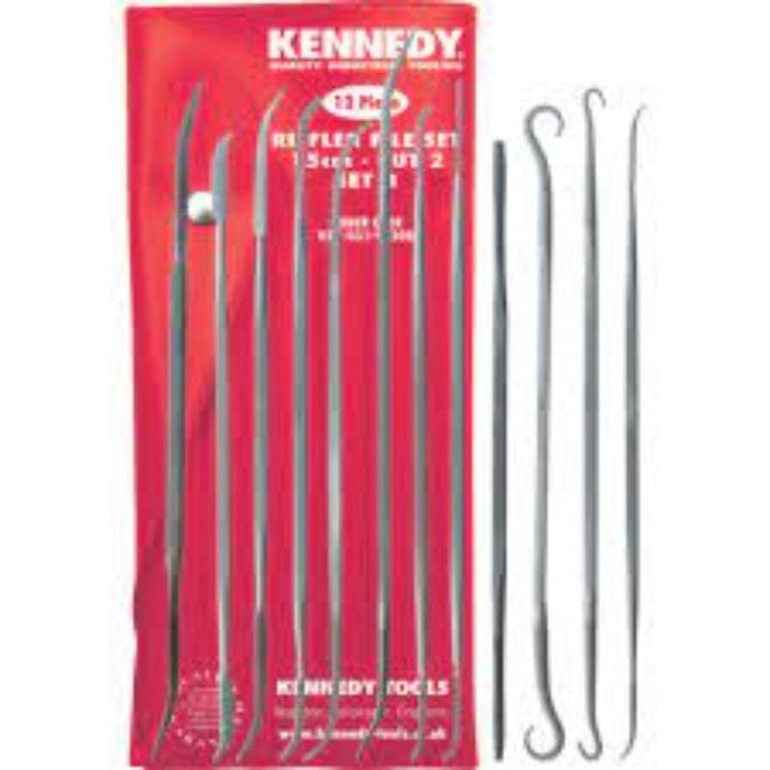 Kennedy Riffler Files Set 12pc - Precision Metalworking File Set - Chavda.com