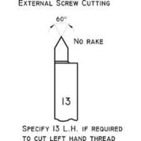KENNEDY No.13 HSS Butt Welded Right Hand Lathe Tool 12x12mm