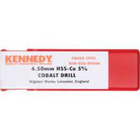 KENNEDY 4.5mm Cobalt Drill Bit for Stainless Steel - High-Speed Cutting Tool for Metal Drilling