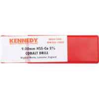 KENNEDY 9.00mm HSS-Co 5% Cobalt Drill: High-Speed Steel Drill Bit for Stainless Steel