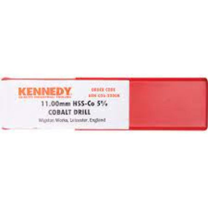 Kennedy 11mm Cobalt Drill HSS-Co 5% for Stainless Steel - Premium Quality Drill Bit for Metalworking - Order Now!