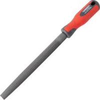 Kennedy 8-inch Half Round Bastard File with Handle - Metalworking Tool