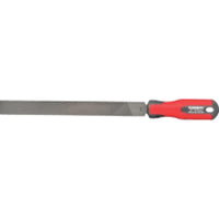 Kennedy 10 inch Hand Second Engineer's File with Red Handle - Metal File for Shaping & Smoothing